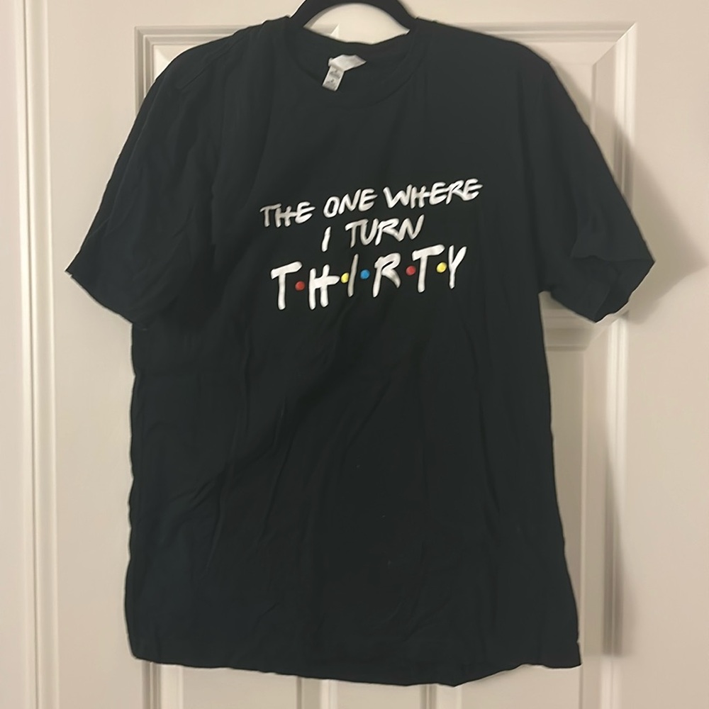 Women’s Black XL The One Where I Turn 30 FRIENDS Tee